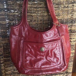 Red Patent Leather Coach Purse